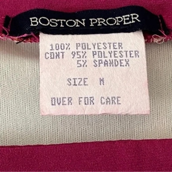 Boston Proper | Multicolored Bubble Hem Square Neck Tunic Blouse, Medium - Picture 5 of 5